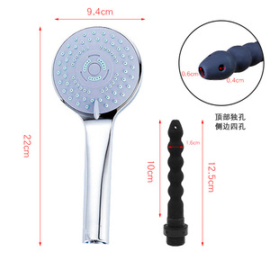 Pommeau de douche multifonction portable avec buse pour lavement et embout de douche anale en silicone pour le nettoyage <span class=keywords><strong>intime</strong></span> - Product Image 3