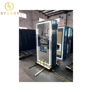 Table de salon moderne avec tiroir et miroir simple face, structure en fer, éclairage LED pour coiffure - Product Image 2