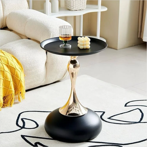 Meilleur vendeur sur Internet, table basse de style italien, luxe léger, moderne, petite table <span class=keywords><strong>d</strong></span>'appoint pour canapé, table à manger, salon, meubles - Product Image 4