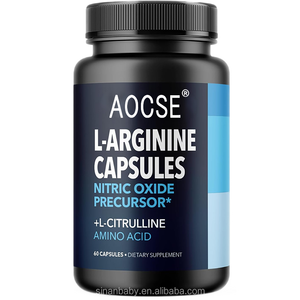 แคปซูลแอล-อาร์จินีนเสริมสมรรถภาพสำหรับผู้ชาย แบรนด์ส่วนตัว ช่วยเสริมกรดอะมิโน ไนตริกออกไซด์ สำหรับการบำรุงหลอดเลือดและเพิ่มความแข็งแกร่ง 60 แคปซูล - Product Image 1