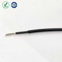 Câble solaire en cuivre étamé isolé électrique à conductivité supérieure 2.5 4mm 6mm DC H1Z2Z2-K fils PV