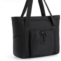 Tas Tangan Lipat Wanita Colefa, Tas Travel Bahan Nilon, Penyimpanan Laptop & Buku, Tas Travel Pantai & Gym, Tas Tote Besar Warna Pink