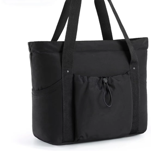 Colefa - Bolso de Mano Plegable para Mujer, Bolso de Viaje de Nailon, Almacenamiento para Portátil y Libros, para Viajes, Playa, Gimnasio, Color Rosa, Bolso Grande - Product Image 1