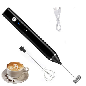 Mousseur à lait électrique rechargeable USB à 3 vitesses avec 3 fouets interchangeables, indicateur LED, mousseur à main pour café et <span class=keywords><strong>latte</strong></span> - Product Image 3