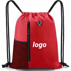 Stylish Promotion Custom Logo with Zipper and USB Hole <b>Drawstring</b> <b>Backpack</b> Ideal for Ball Games & Beach Excursions - Product Image 1