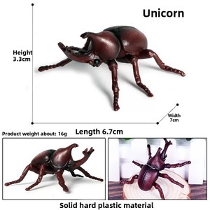 จิ้งจกเต่าทองเจ็ดดาวจำลองแมลงสัตว์เลื้อยคลานแมลงพีวีซีแข็งของเล่นเสริมสร้างความรู้สำหรับเด็ก - Product Image 3