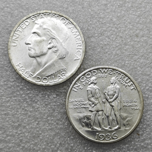 Pièces de monnaie commémoratives UNC 1934-1938 des États-Unis, demi-dollar du bicentenaire de Boone, cadeaux, décoration de la maison - Product Image 6