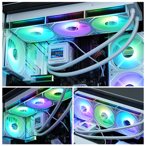 Ventilateur d'admission de boîtier PC de 120mm blanc Thermalright TL-M12QRW-S 5V 3Pin <span class=keywords><strong>Infinity</strong></span> ARGB Refroidissement inverse - Product Image 4