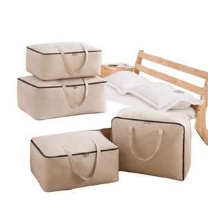 Bolsa de Almacenamiento de Algodón con Logotipo Personalizado al por Mayor, Bolsa de Almacenamiento Plegable para Armario, Bolsa para Mantas para el Hogar o Viajes - Product Image 3