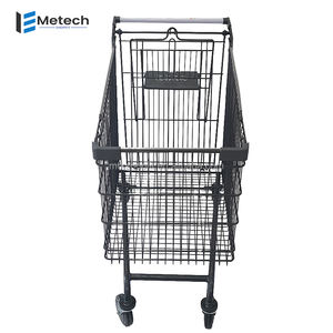 Chariot de magasin d'acier de supermarché vendu en usine chariot de fil de grande capacité avec la caractéristique de dépliage - Product Image 4