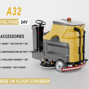 Machine de nettoyage industriel et automatique, pour nettoyer les sols en ciment, à double motocycliste, accessoire commercial, voiture - Product Image 3