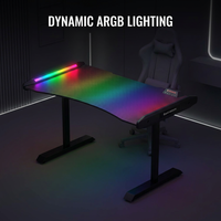 Bureau debout extensible en acier inoxydable AOR, design moderne pour le bureau et le gaming, plateau de qualité E0, facilement transportable, commande directe usine, protection contre la surchauffe