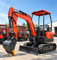 Lyusenics OEM ODM Excavator Mini 1.5 Ton Kapasitas Bucket 0.28m Efisiensi Tinggi Mesin Penggali Hidrolik Crawler Gear Nursery Engine