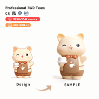 Kawaii Meow Meow Cafe Blind Box Resin Mystery Box Cat Action Figures Miniature Resin Dolls Creative Desktop Decor Gift for Kids
