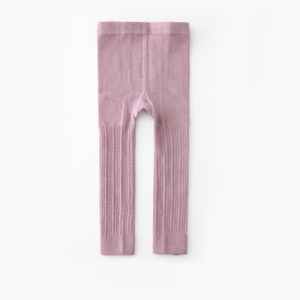 Hot Selling Großhandel Frühling und Herbst New Nine Cent Pants Kinder gestrickte Baumwoll hose jedes Match Lovely Cotton Girl Leggi - Product Image 6