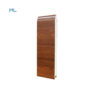 Verified Supplier Golden Oak Small Wave Line 40mm Thickness PU Foam Residential Garage Door Panels