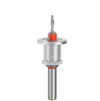 Adjustable Woodworking Countersink Drill Bit with Stop Collar 1/4" Quick Change Hex Shank Screw Hole Pilot Factory Direct Sale