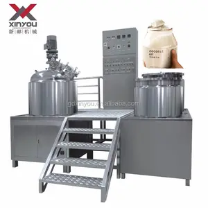 Body Scrub Emulsified Machine Face Cream Body Lotion Emulsifier Making Machine Vacuum Homogenizing And Emulsifying Machine