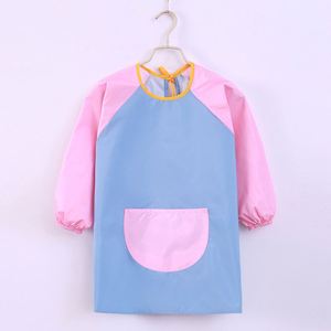 Ensemble de bavoirs de repas à manches longues pour enfants, anti-salissures et imperméables, pour la maternelle et la peinture, avec tablier d'art recouvert de tissu à mémoire de forme - Product Image 1