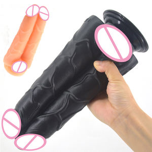 Vibrador grande de PVC para mulheres adultas e mulheres, com bico duplo, brinquedo sexual para homens, masturbação anal, para lésbicas e gays - Product Image 1