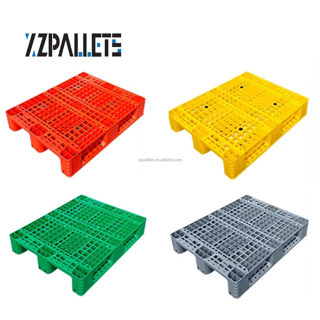 1200*1000*165mm Rack Grid Top Cheap Logistic Plastic Pallet Warehouse Cold-storage Plastic Pallet on Sale
