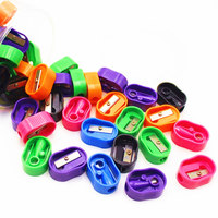 Taille-crayon coloré à trou unique taille-crayon pour le bureau à l'école Vente en gros pas cher