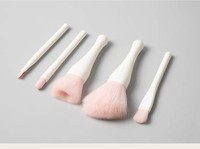 Nouvelle coque de conception innovante 5 en 1, miroir portable pour pinceaux de maquillage, mini accessoires de voyage, étui pour pinceaux de contour et de fard à paupières, 3 couleurs