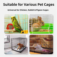 Nouveau crochet de porte multifonctionnel galvanisé pour animaux, lapin, oiseau, cage à animaux, loquets à ressort en spirale, boucle à ressort