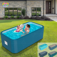 Piscine gonflable ronde en drop stitch 3x3x1.2m, personnalisable avec logo, certifiée CE EN ISO, vente directe usine pour la maison