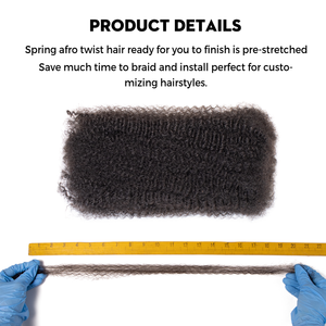 HOHO Dreads High Quality Afro Kinky Bulk Human Hair Natural Black Wholesale Bulk Braiding Hair 30g Hair Extensions - Product Image 6