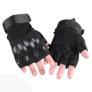 Guantes de Boxeo Unisex para Adultos, Medios Dedos, Material PU, Ligeros, para Entrenamiento Físico - Product Image 1