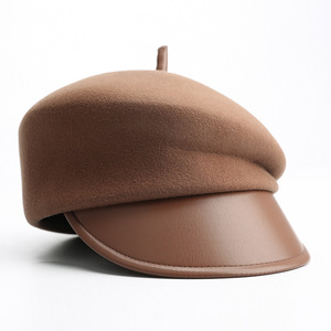 Berretto di lana invernale alla moda Casual alla moda cappello da pittore stile coreano Unisex ricamato a mano digitale stampato - Product Image 6