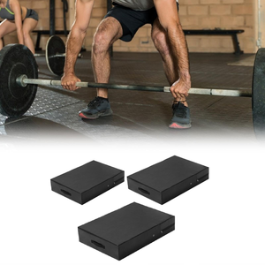 Tapis de sol de gym en caoutchouc noir antidérapant, durable, épaisseur 15 mm, pour protection et amortissement sportif - Product Image 3