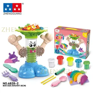 Zhengguang Toys vendita calda di alta qualità bambino in miniatura cucina divertente Pasta gioca giocattoli di Pasta plastica finta gioca cibo Pasta di argilla bambini