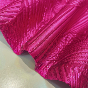 Prix d'usine <span class=keywords><strong>Tissu</strong></span> de dentelle damassée de luxe doux pour la peau <span class=keywords><strong>Tissu</strong></span> de <span class=keywords><strong>brocart</strong></span> <span class=keywords><strong>rose</strong></span> Jacquard confortable pour robe - Product Image 6
