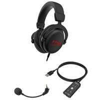 Audífonos con Cable para Juegos HyperX Cloud Core 7.1, Diseño Tomahawk, Cancelación Activa de Ruido, Resistentes al Agua IPX-4, para Deportes y Viajes