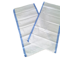 Vente chaude au Burkina Faso sacs en PP tissés de 100 kg pour le maïs, sacs en plastique vides jaunes avec bleu à prix avantageux