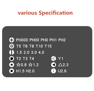Juego de destornilladores multifunción 24 en 1 Herramientas manuales de reparación de computadora de teléfono móvil de precisión portátil - Product Image 6