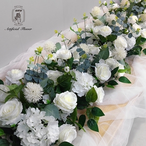 DKB 2024 Chemin de table floral artificiel effet naturel pour arrangements floraux extérieurs Noël Fête des Mères - Product Image 2