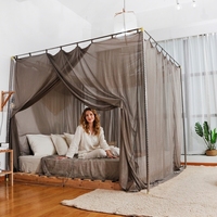Toldo de Protección EMF con Fibra de Plata 100% Pura, Tienda de Campaña para Cama con Conexión a Tierra, Protección 5G