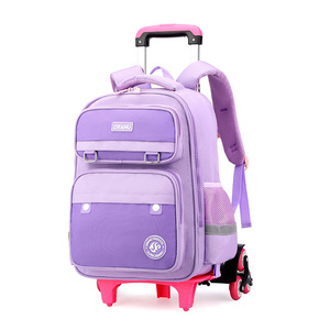 Primary Student Trolley Backpack Burden Relief Ridge Protection Cartoon Cute High Quality Kids School Bags for Boy Girl Backpack - Product Image 2