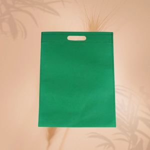 Bolsas de Compra Plegables con Asas de Lona No Tejida, Cierre Personalizado, Logotipo Impreso Perforado, Bolsas de Supermercado con Transferencia de Calor - Product Image 2