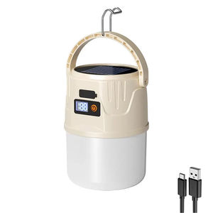 Перезаряжаемая Светодиодная лампа ABS с солнечной зарядкой для аварийного наружного кемпинга - Product Image 1