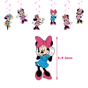 Nouvelle Arrivée Dessin Animé <span class=keywords><strong>Minnie</strong></span> Thème Fête D'anniversaire Décoration Ensembles Gâteau Topper Bannière Latex Ballon Enfants Fête Décoration Fournitures - Product Image 5
