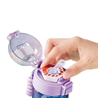 Bouteille d'eau aromatisée Gradient Air avec couvercle pop-up pour dosettes de saveur, paille intégrée, sans sucre, sans calories, parfum fruité, sans BPA
