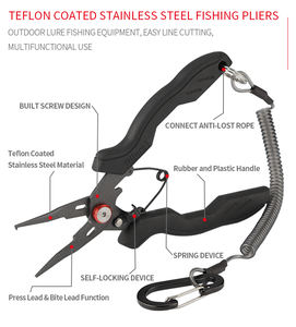 คีมตกปลาอเนกประสงค์ KLIFISHING ทำจากสแตนเลส พร้อมกรรไกร ด้ามจับกันลื่น ออกแบบตามหลักสรีรศาสตร์ - Product Image 4