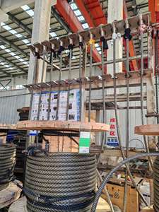 6*25 Iwrc Eye Steel Wire Rope Sings End con bucles de ojo suave o terminales de extremo de dedal de metal prensado <span class=keywords><strong>Ojal</strong></span> Wire Rope Gear Sling - Product Image 4