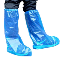 Couvre-chaussure antidérapant en plastique PE imperméable antistatique jetable pour salle blanche