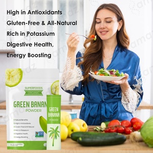 Amaz nhãn hiệu riêng hữu cơ màu xanh lá cây chuối bột bột để Nướng Nấu ăn ruột hỗ trợ sức khỏe đóng gói Bột bổ sung dinh dưỡng - Product Image 6