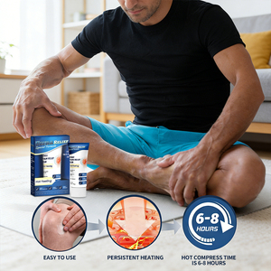 Kruiden warmtepijnverlichtende crème, verwarmende crème, warmtetherapie voor gewrichten, spieren, nek, schouder, diepdoordringende balsem, fabrieks-OEM ODM - Product Image 4